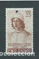 Stamps: Italia - Correo 1957 Yvert 747 ** Mnh Personaje
