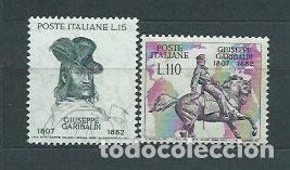 Stamps: Italia - Correo 1957 Yvert 749/50 ** Mnh Garibaldi