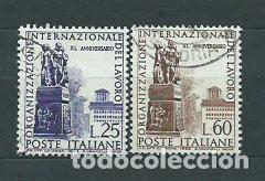 Stamps: Italia - Correo 1959 Yvert 798/9 usado
