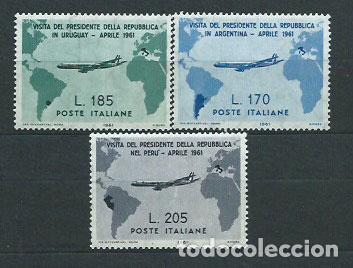 Stamps: Italia - Correo 1961 Yvert 845/7 ** Mnh Avi&oacute;n