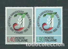 Stamps: Italia - Correo 1966 Yvert 950/1 ** Mnh