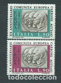 Stamps: Italia - Correo 1971 Yvert 1070/1 ** Mnh