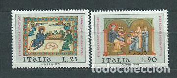 Stamps: Italia - Correo 1971 Yvert 1089/90 ** Mnh Navidad