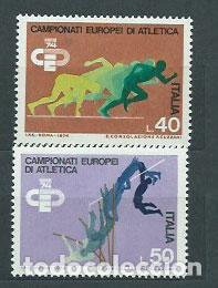 Stamps: Italia - Correo 1974 Yvert 1180/1 ** Mnh Deportes Atletismo