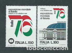 Stamps: Italia - Correo 1976 Yvert 1255/6 ** Mnh Exposici&oacute;n Filatelica