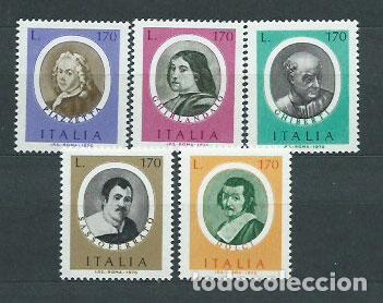 Stamps: Italia - Correo 1976 Yvert 1281/5 ** Mnh Personajes