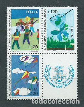 Stamps: Italia - Correo 1977 Yvert 1318/20 ** Mnh Dia del Sello