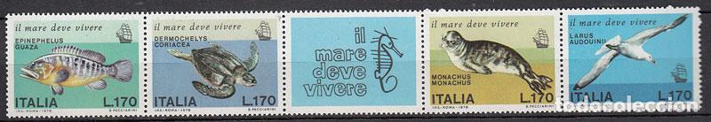 Stamps: Italia - Correo 1978 Yvert 1332/5 ** Mnh Fauna