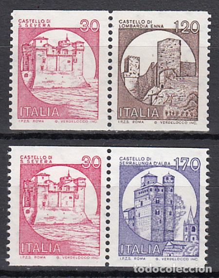 Stamps: Italia - Correo 1980 Yvert 1457a/b/ ** Mnh Castillos