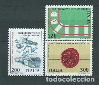 Selos: Italia - Correo 1981 Yvert 1516/8 ** Mnh Dia del Sello