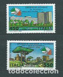 Selos: Italia - Correo 1984 Yvert 1615/6 ** Mnh Exposici&oacute;n Filatelica