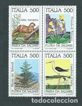 Selos: Italia - Correo 1985 Yvert 1658/61 ** Mnh Fauna y Flora