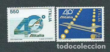 Selos: Italia - Correo 1986 Yvert 1720/1 ** Mnh