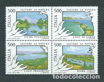 Selos: Italia - Correo 1987 Yvert 1737/40 ** Mnh Protecci&oacute;n de la Naturaleza