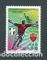 Selos: Italia - Correo 2001 Yvert 2505 ** Mnh F&uacute;tbol