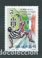 Selos: Italia - Correo 2002 Yvert 2578 ** Mnh F&uacute;tbol