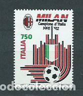Sellos: Italia - Correo 1992 Yvert 1949 ** Mnh F&uacute;tbol