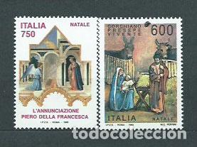 Sellos: Italia - Correo 1993 Yvert 2029/30 ** Mnh Navidad