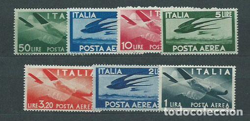 Sellos: Italia - Aereo Yvert 113/21 usado Avi&oacute;n