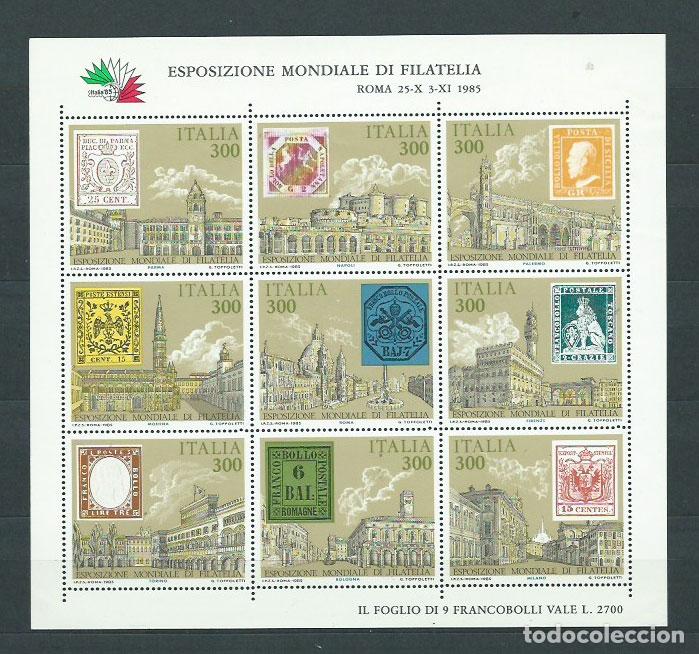 Sellos: Italia - Hojas Yvert 1 ** Mnh Exposici&oacute;n Filatelica