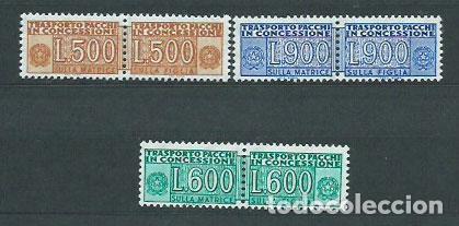 Timbres: Italia - Paquetes Postales Yvert 106/8 ** Mnh