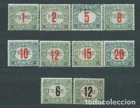 Timbres: Italia - Fiume Tasa Yvert 1/11 ** Mnh
