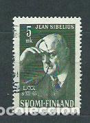 Timbres: Finlandia - Correo 1945 Yvert 303 usado Sibelius