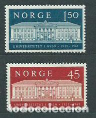Timbres: Noruega - Correo 1961 Yvert 415/6 ** Mnh