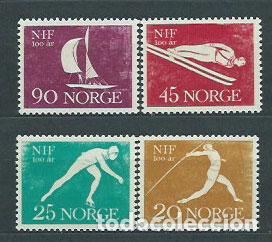 Timbres: Noruega - Correo 1961 Yvert 409/12 ** Mnh Deportes