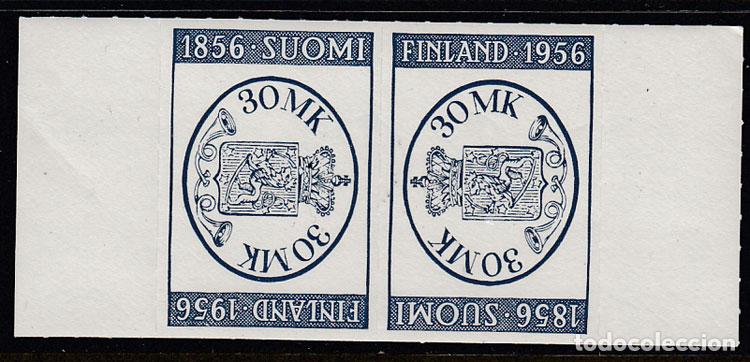 Timbres: Finlandia - Correo 1956 Yvert 439a ** Mnh Centenario del sello