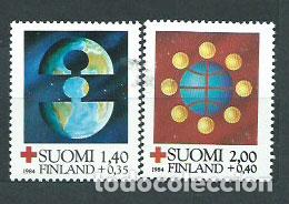 Selos: Finlandia - Correo 1984 Yvert 910/1 ** Mnh Cruz roja