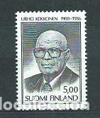 Selos: Finlandia - Correo 1986 Yvert 967 ** Mnh Urko Kekkonen