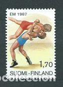 Selos: Finlandia - Correo 1987 Yvert 977 ** Mnh Deportes