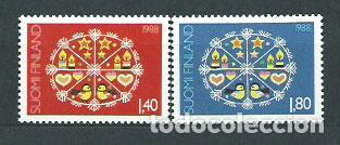 Selos: Finlandia - Correo 1988 Yvert 1030/1 ** Mnh Navidad