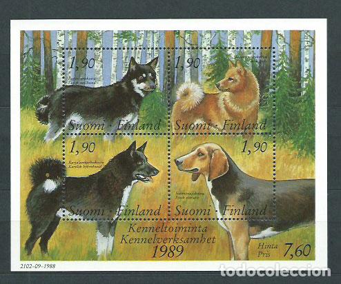Selos: Finlandia - Correo 1989 Yvert 1044/1047 ** Mnh Fauna perros