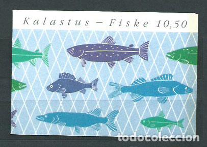 Selos: Finlandia - Correo 1991 Yvert 1103/7 Carnet ** Mnh Pesca