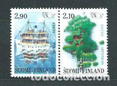 Selos: Finlandia - Correo 1991 Yvert 1108/9 ** Mnh Barco