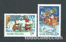 Selos: Finlandia - Correo 1991 Yvert 1123/4 ** Mnh Navidad