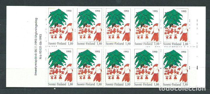 Timbres: Finlandia - Correo 1993 Yvert 1198a Carnet ** Mnh Navidad