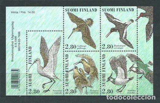 Timbres: Finlandia - Correo 1996 Yvert 1318/22 ** Mnh Fauna aves