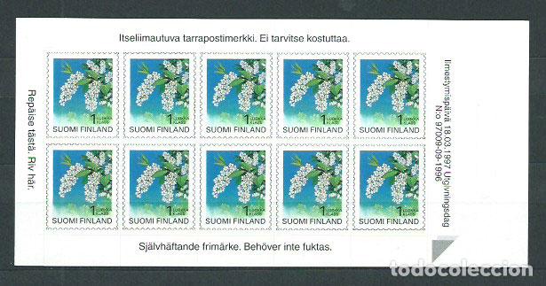 Timbres: Finlandia - Correo 1997 Yvert 1345 Carnet ** Mnh Flores