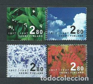 Timbres: Finlandia - Correo 1997 Yvert 1358/61 ** Mnh Flora