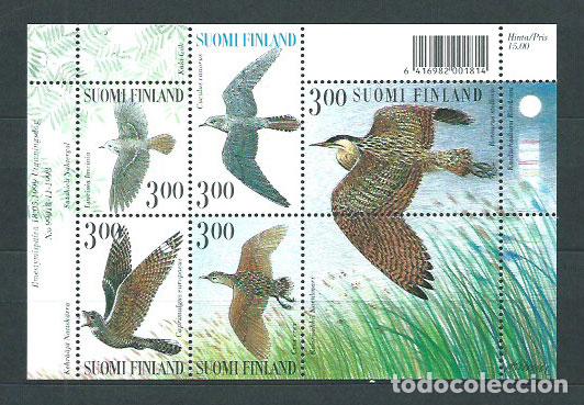 Stamps: Finlandia - Correo 1999 Yvert 1442/46 ** Mnh Fauna aves