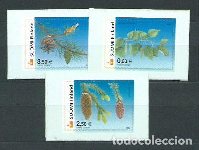 Stamps: Finlandia - Correo 2002 Yvert 1560/62 ** Mnh Flora