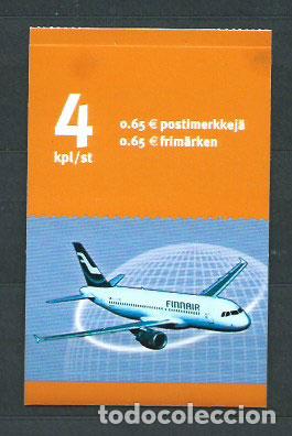 Stamps: Finlandia - Correo 2003 Yvert 1607/10 Carnet ** Mnh Aviones