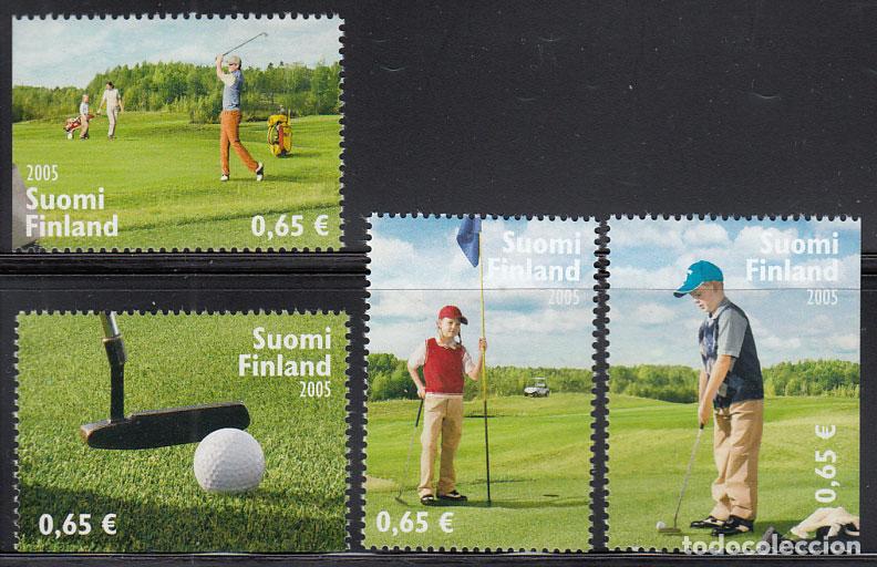 Stamps: Finlandia Correo 2005 Yvert 1721/24 ** Mnh Deportes - golf