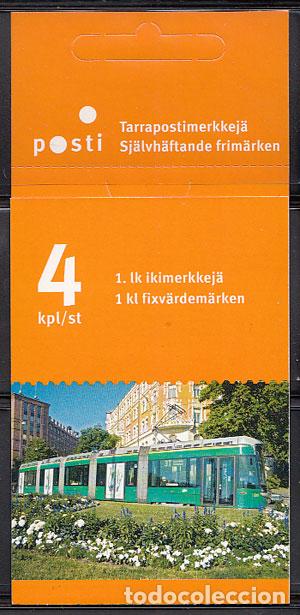 Francobolli: Finlandia - Correo 2007 Yvert 1816 Carnet ** Mnh Transportes Publicos - Trenes
