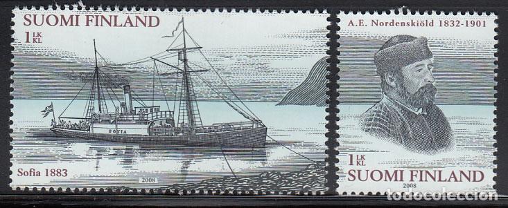 Francobolli: Finlandia - Correo 2008 Yvert 1902/3 ** Mnh Expediciones en Groenlandia
