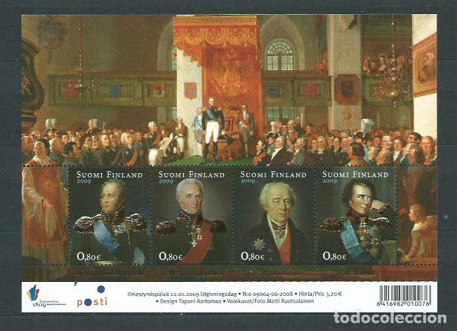 Francobolli: Finlandia - Correo 2009 Yvert 1908/11 ** Mnh Personajes
