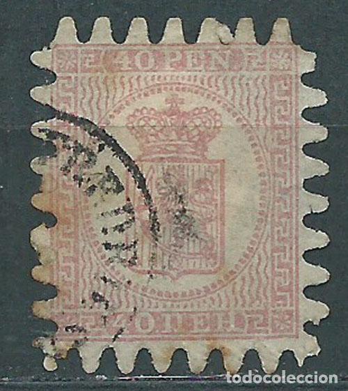 Francobolli: Finlandia - Correo 1866-70 Yvert 9 o Usado